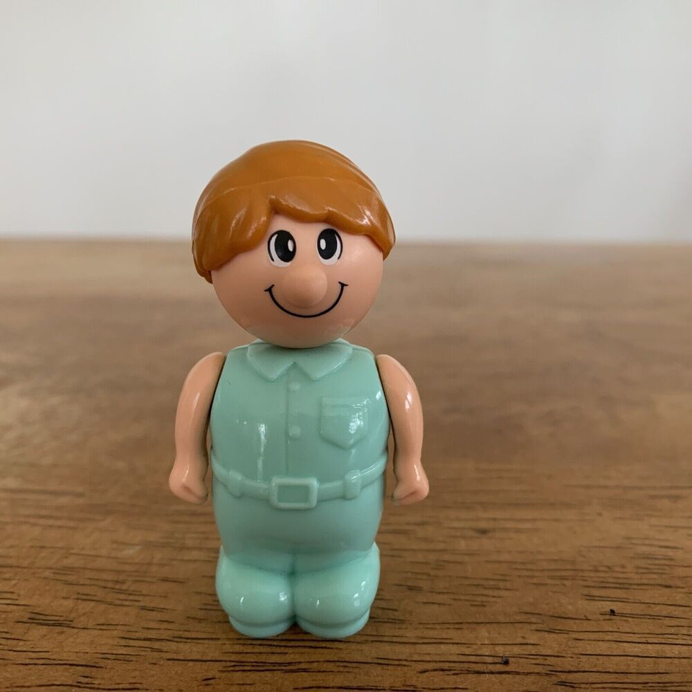 Vintage 80s 90s Blue Box My Happy‎ Town Happy Folks - Boy Figure